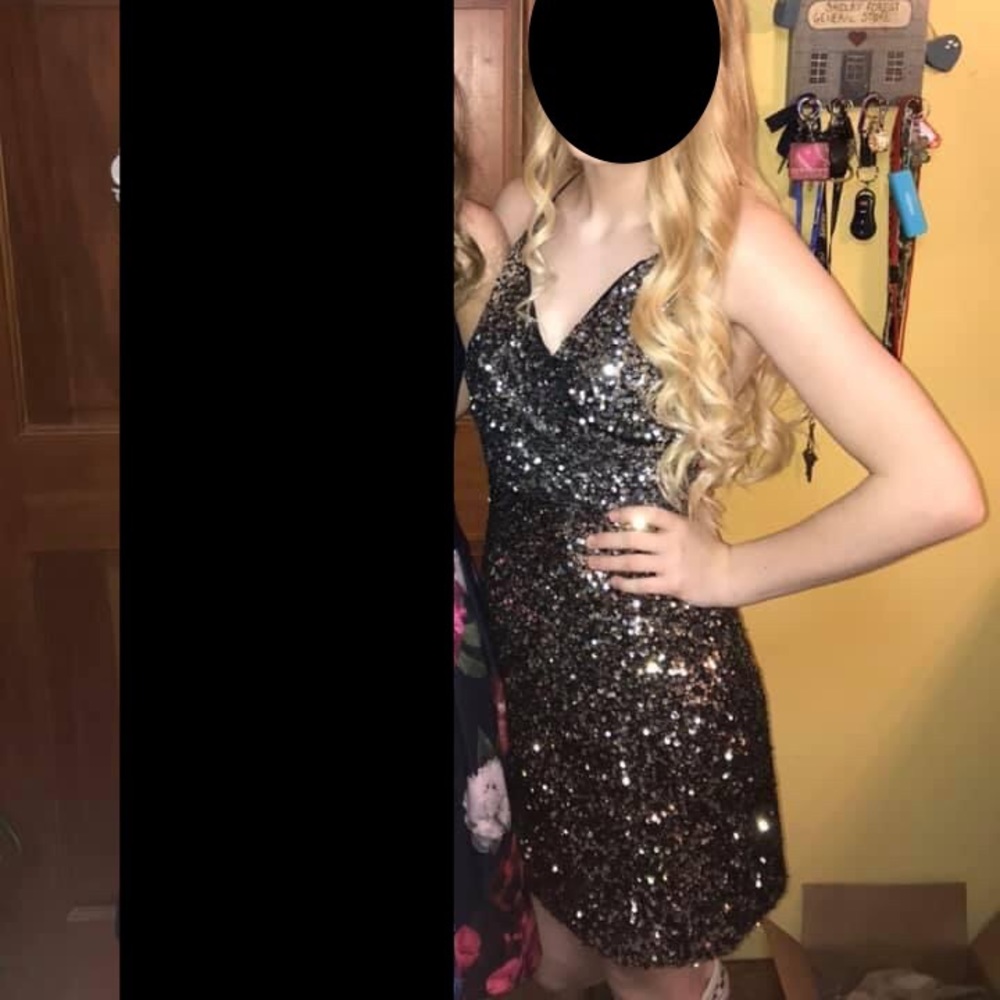 Gold/Silver Sequin cocktail dress